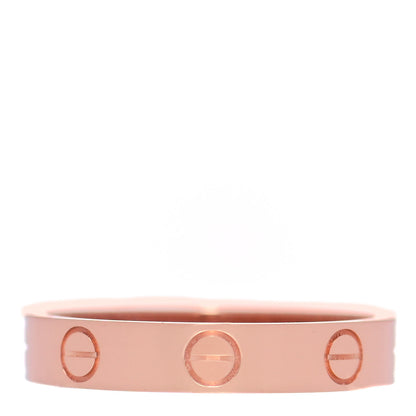 Cartier 18K Pink Gold 3.5mm LOVE Wedding Band Ring 54 7 2 of 5