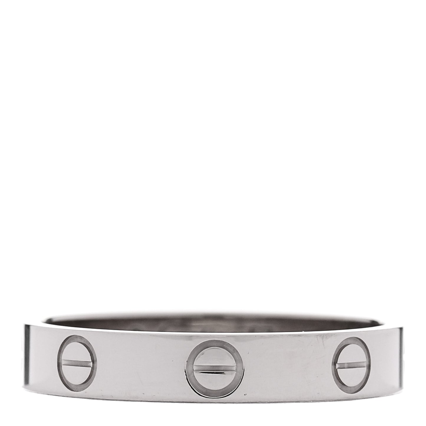 18K White Gold 3.5mm LOVE Wedding Band Ring 57 8