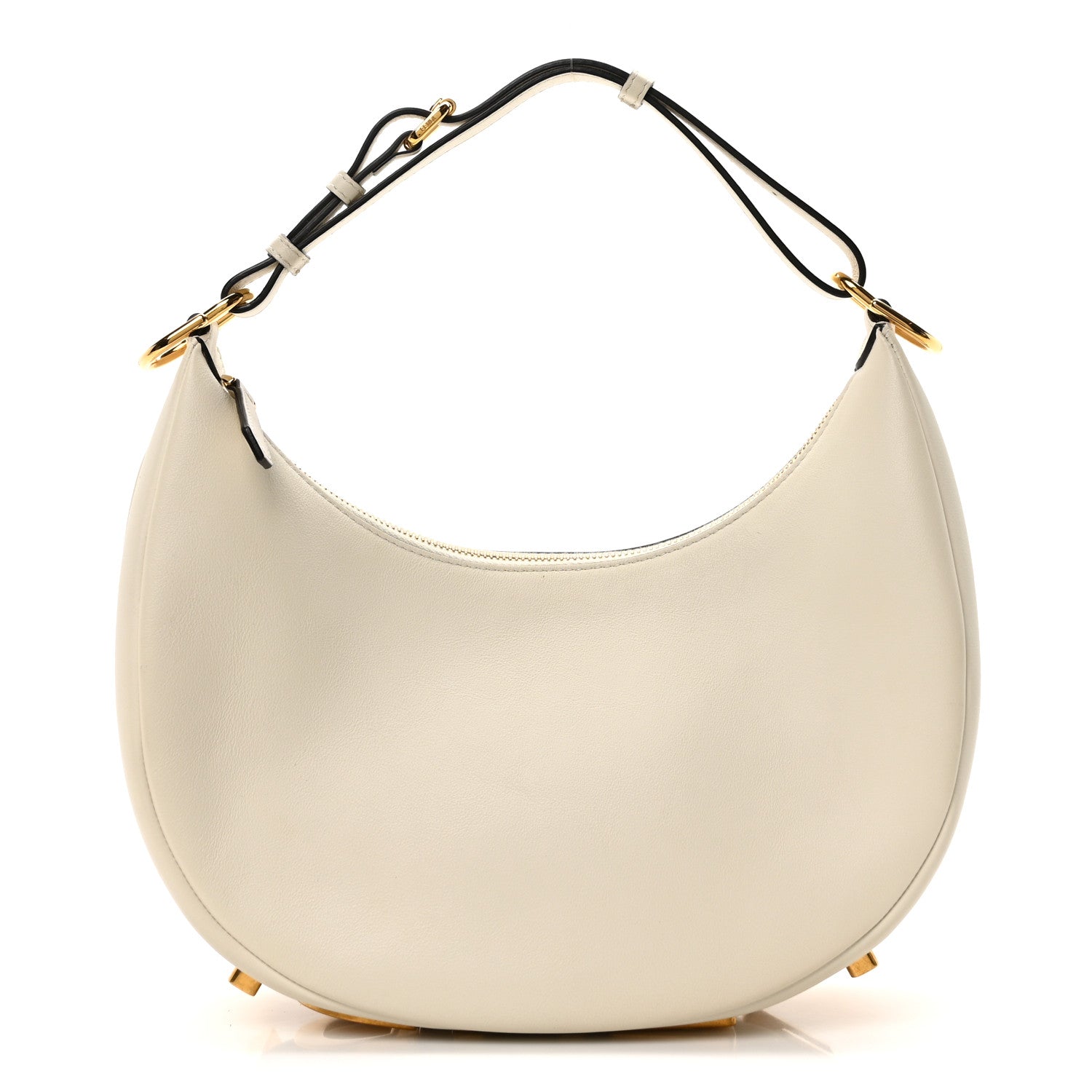 Fendi Vitello Grace Matte Small Fendigraphy Hobo Bag White Ice 1 of 10