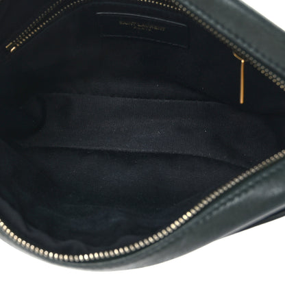 Saint Laurent Lambskin Quilted Victoire Camera Bag New Vert Fonce 5 of 10
