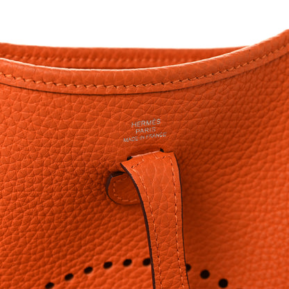 Hermes Taurillon Clemence Evelyne TPM Orange 6 of 10