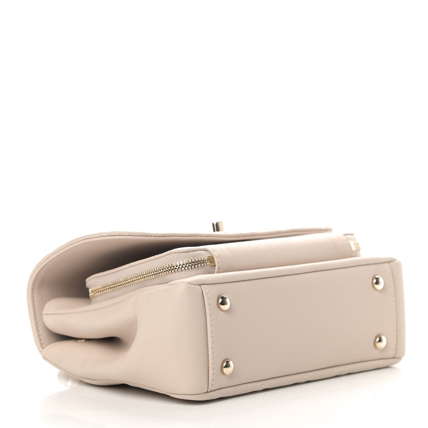 Caviar Quilted Medium Business Affinity Flap Beige