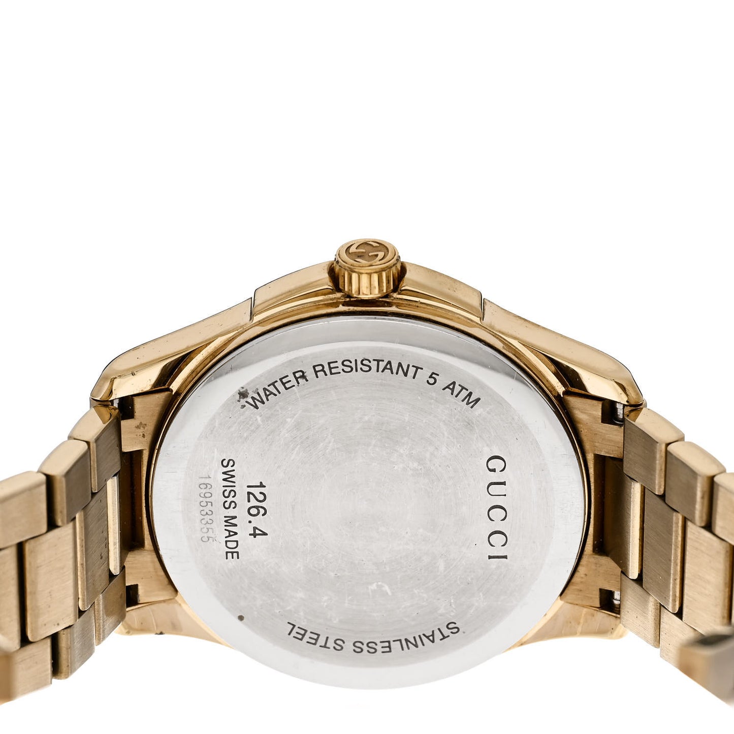 Stainless Steel 38mm G-Timeless Diamante Quartz Watch Gold