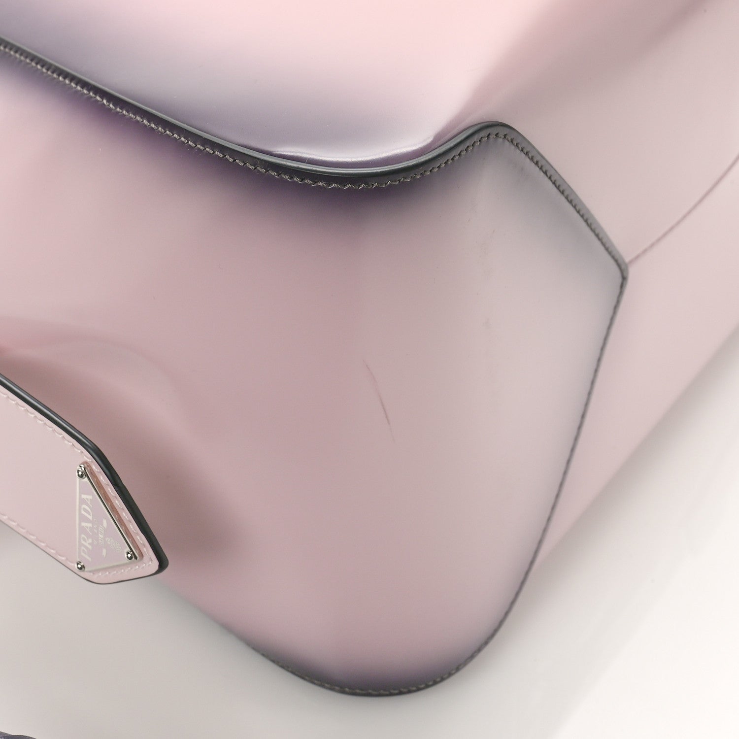 Prada Spazzolato Small Supernova Handbag Alabastro Sfumato 9 of 9