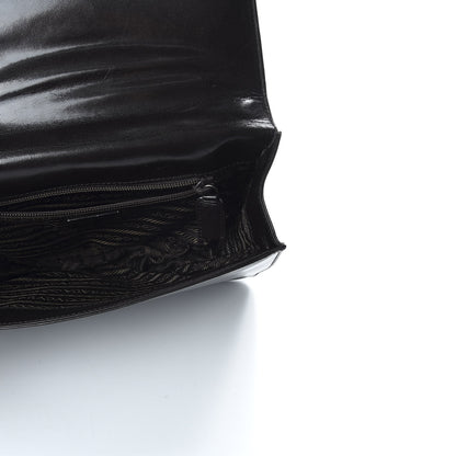 Prada Goatskin Swing Chain Shoulder Bag Ebano 5 of 9