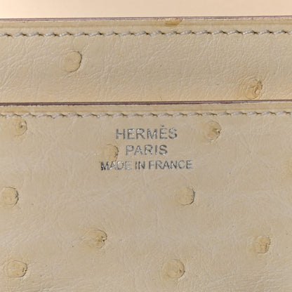 Hermes Ostrich Constance Long Wallet To Go Nata 5 of 6