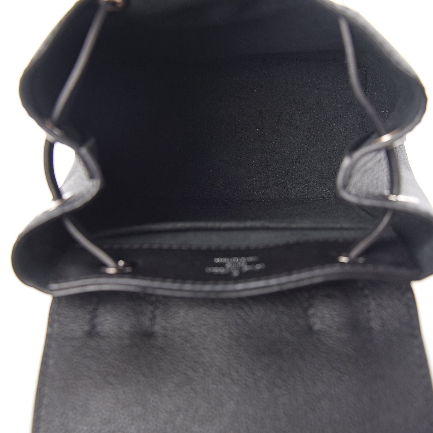 Calfskin Lockme Backpack Black