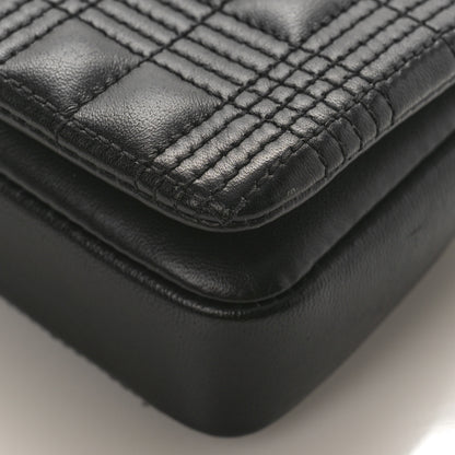 Burberry Grainy Calfskin Quilted Mini Lola Bag Black 8 of 8