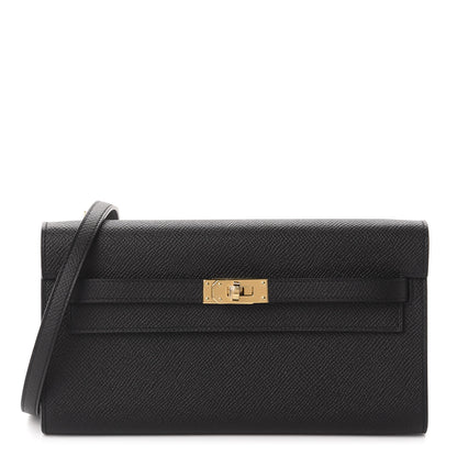 Hermes Epsom Kelly Wallet To Go Black 1 of 10