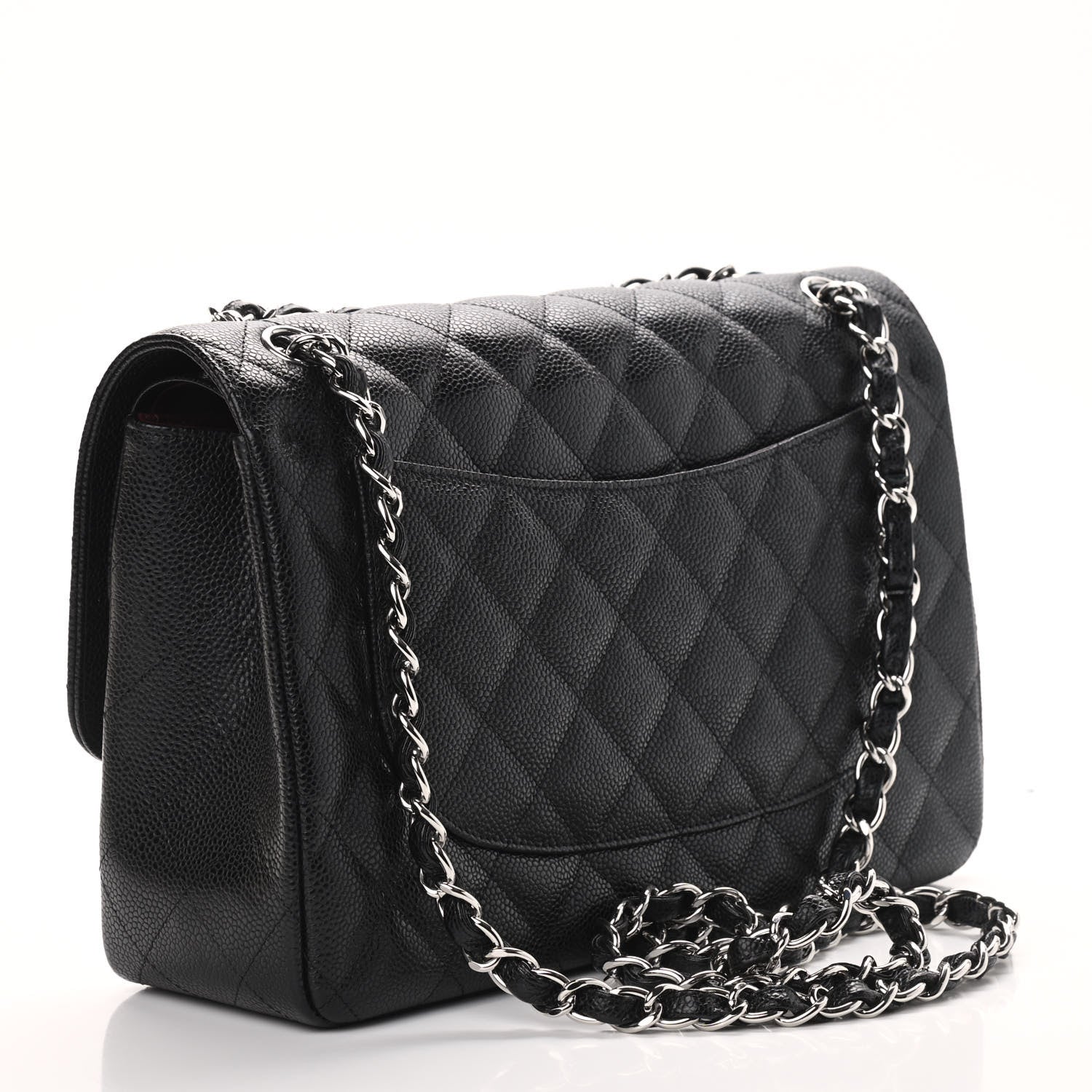Chanel Caviar Quilted Jumbo Double Flap Black 3 of 9