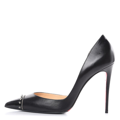 Christian Louboutin Kid Patent Culturella 100 Pump 39.5 Black 1 of 10