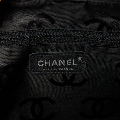 Chanel Calfskin Quilted Large Cambon Bowler Beige Black 6 of 10