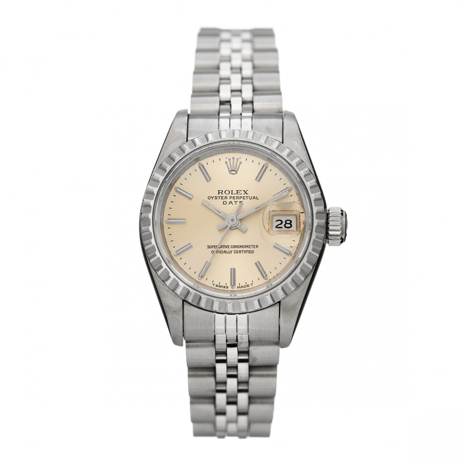 Rolex Stainless Steel 26mm Oyster Perpetual Date Watch Silver 69240 1 of 5