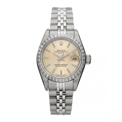 Rolex Stainless Steel 26mm Oyster Perpetual Date Watch Silver 69240 1 of 5