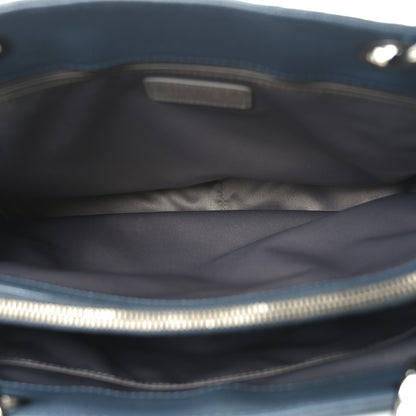 Chanel Caviar Quilted Grand Shopping Tote GST Dark Blue 5 of 10