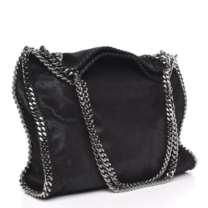 Stella McCartney Shaggy Deer Falabella Fold Over Tote Black 3 of 9