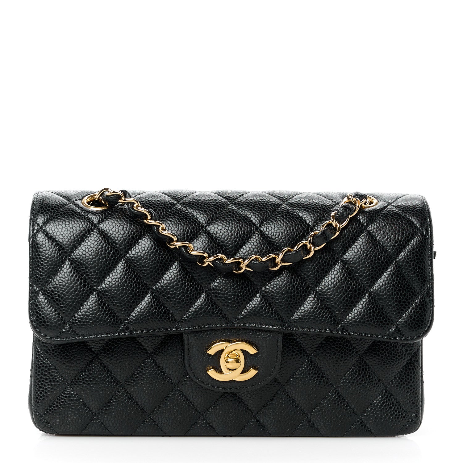 Chanel Caviar Quilted Small Double Flap Black 1 of 12