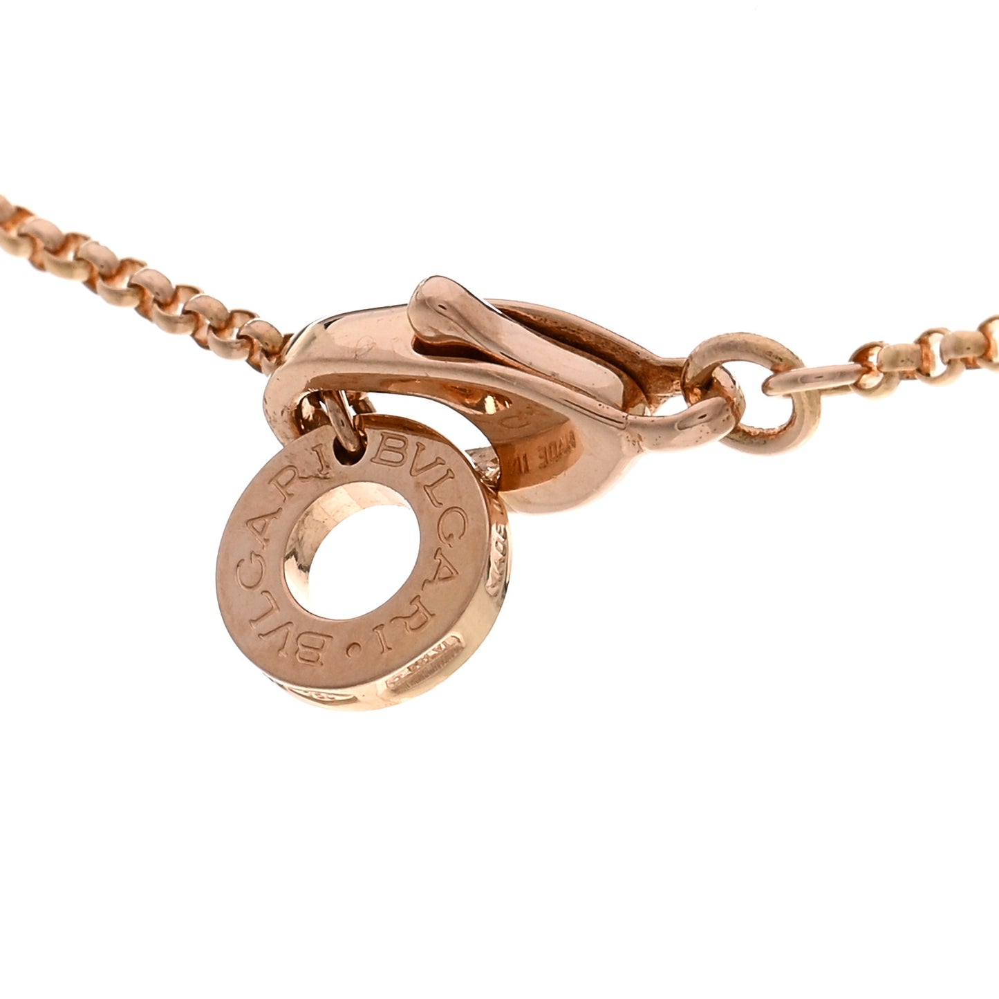 18K Rose Gold Mini B.Zero1 Pendant Necklace