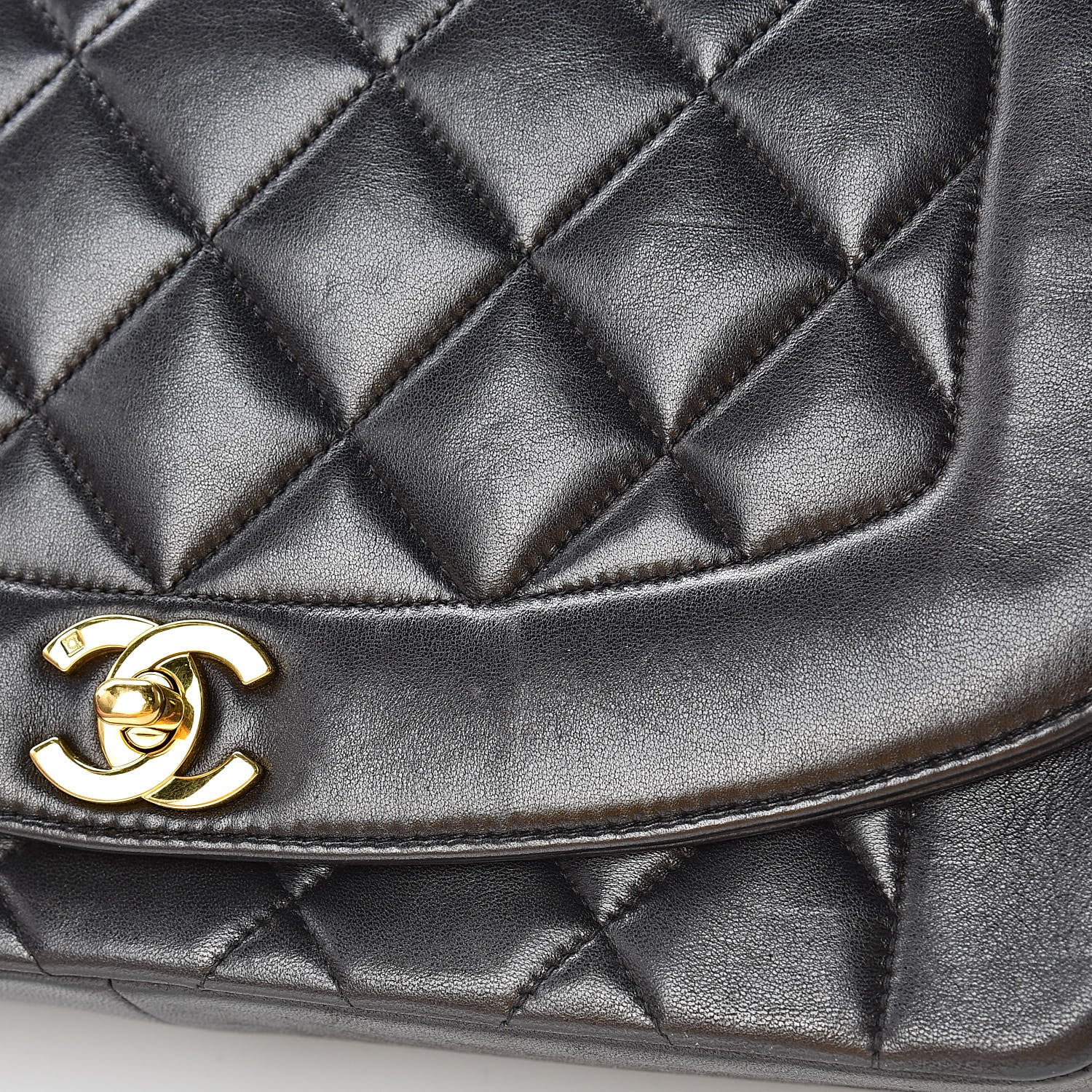 Chanel Lambskin Quilted Medium Single Flap Black 16 of 16