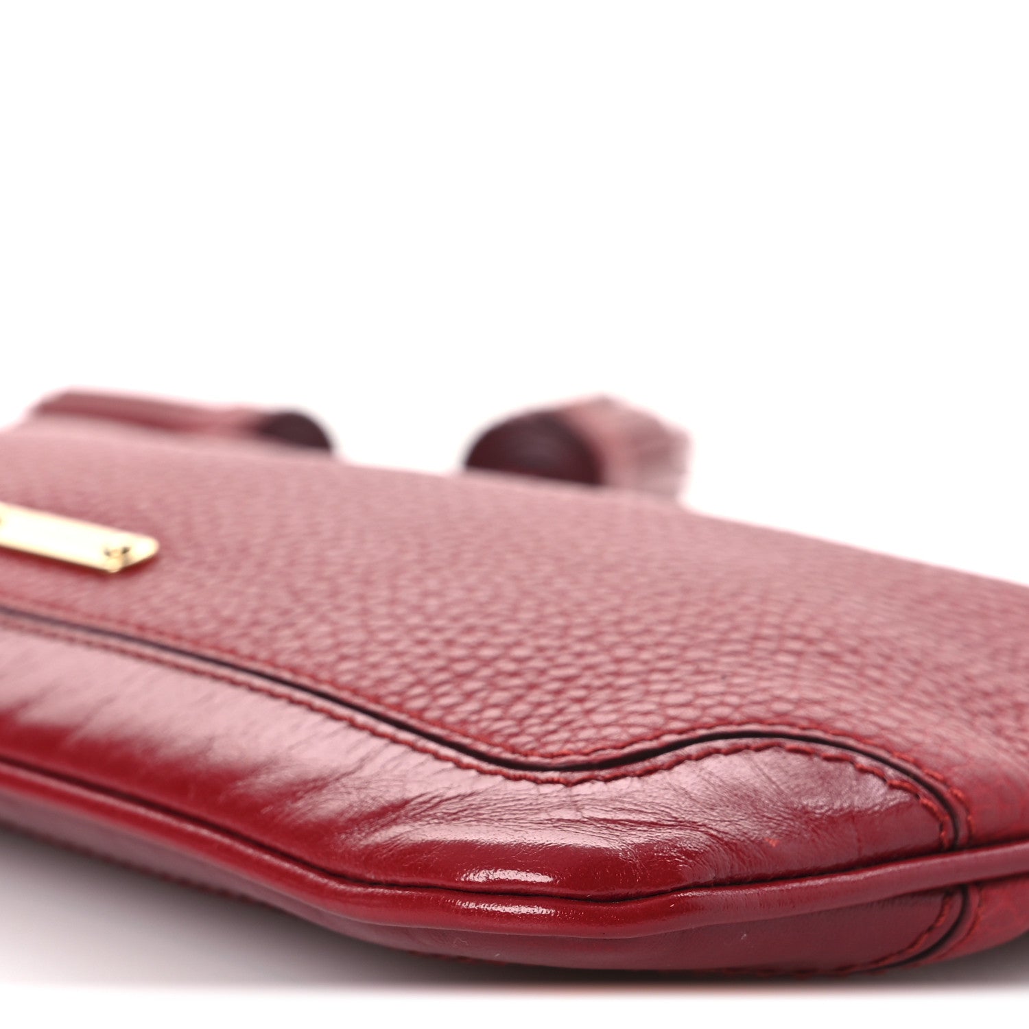Burberry Signature Grain Calfskin Tassel Peyton Crossbody Clutch Bag Red 18 of 29