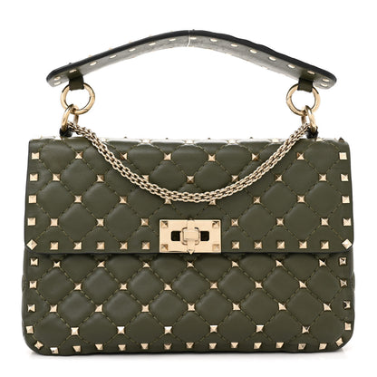 Valentino Garavani Nappa Medium Rockstud Spike Shoulder Bag Oasis 1 of 12