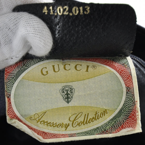 Gucci Monogram Web Shoulder Bag Navy Blue 1 of 1
