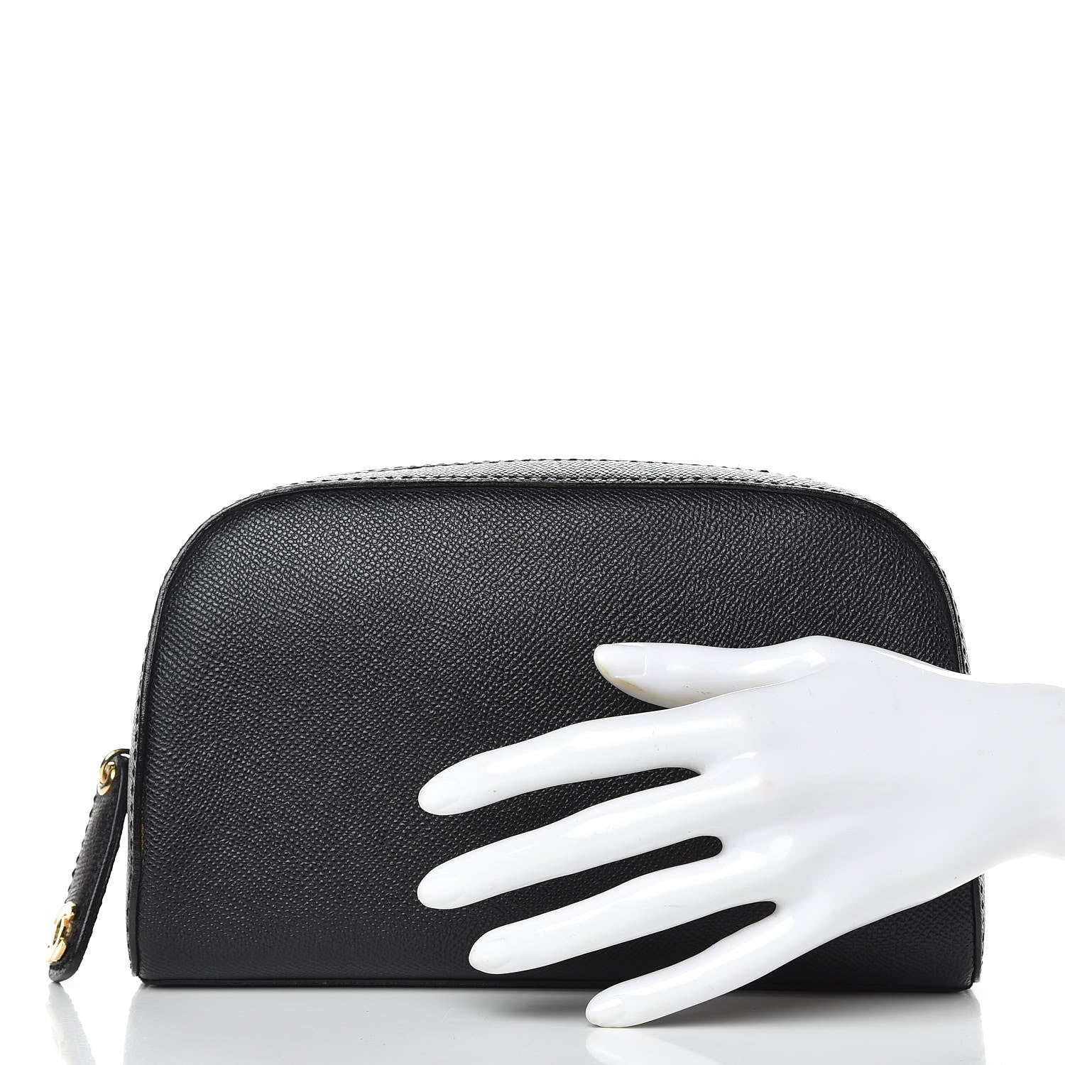 Chanel Grained Calfskin Toiletry Case Black 2 of 9