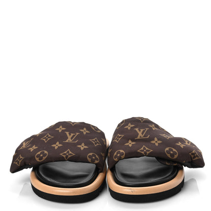 Louis Vuitton Nylon Monogram Pool Pillow Comfort Mule 40 Black 2 of 9