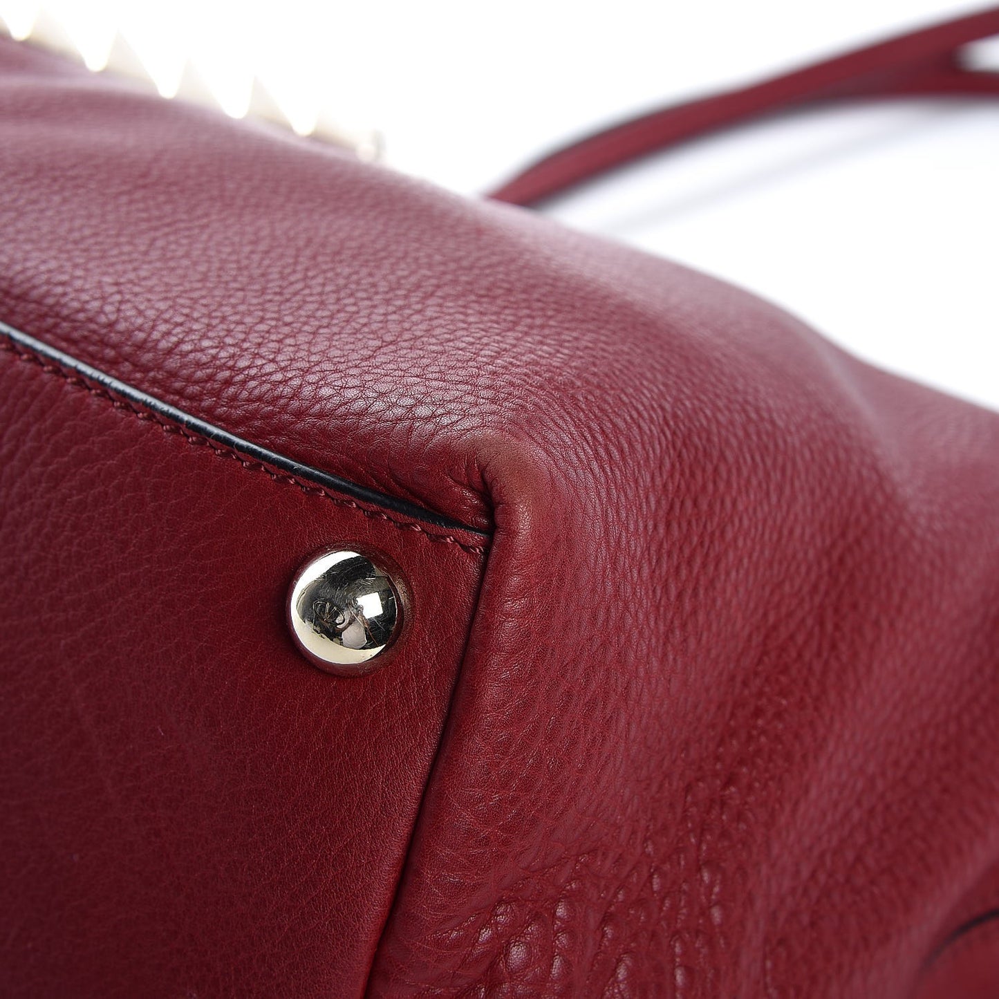 Grained Calfskin Va Va Voom Tote Dark Red