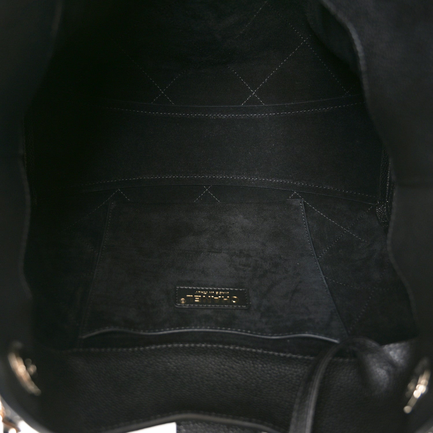 Chanel Grained Calfskin Large Shopping Bag Black 6 of 12