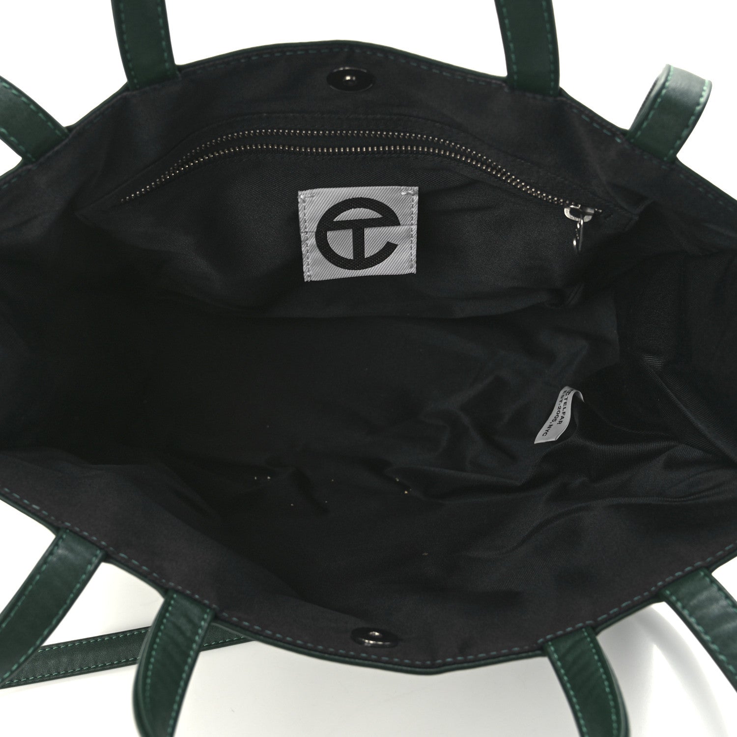 Telfar Vegan Leather Medium Shopping Bag Dark Olive 6 of 11