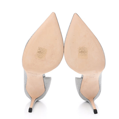 Jimmy Choo Glitter Sophia 100 Pumps 38.5 Silver 5 of 7