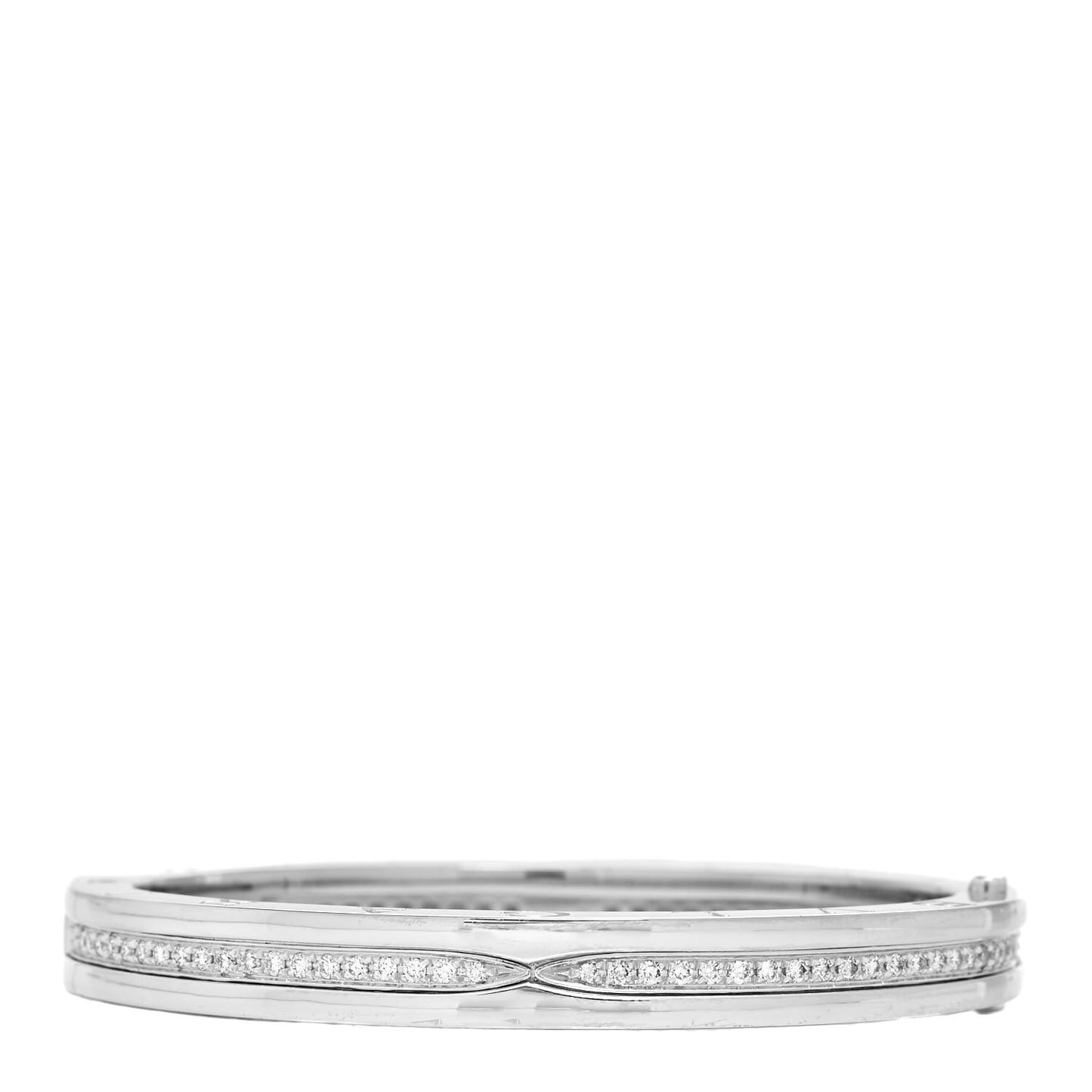 18K White Gold Diamond B.Zero1 Bangle Bracelet