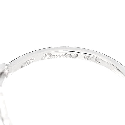 Cartier 18K White Gold Diamond Hindu Floral Ring 47 4 4 of 5