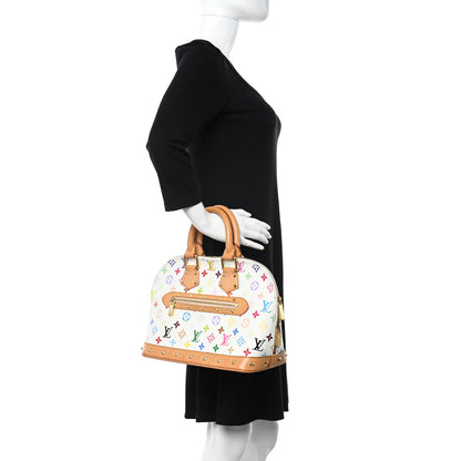 Louis Vuitton Monogram Multicolor Alma White 2 of 13