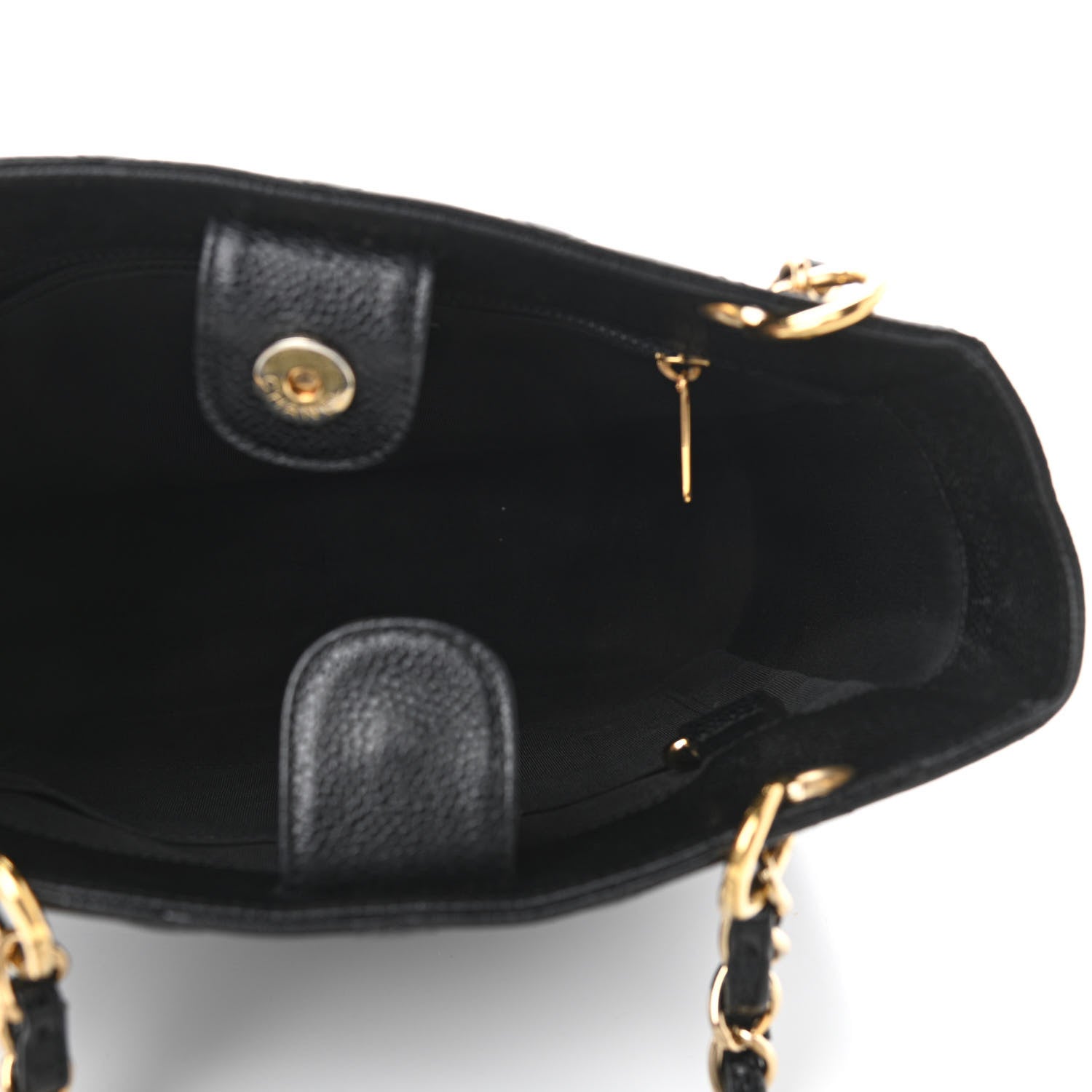 Chanel Caviar Quilted Petit Shopping Tote PST Black 5 of 11