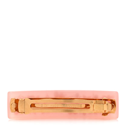 Louis Vuitton Resin Swarovski Crystal Inclusion Barrette GM Rose 2 of 4