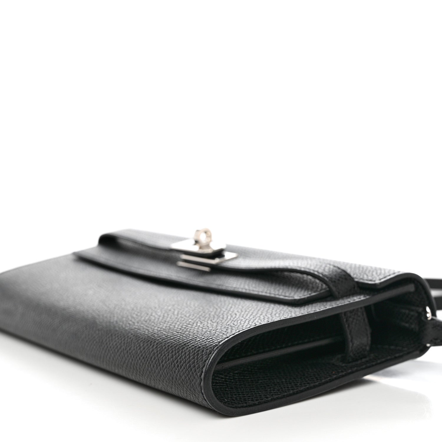 Hermes Epsom Kelly Wallet To Go Black 8 of 9