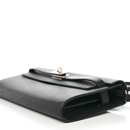 Hermes Epsom Kelly Wallet To Go Black 8 of 9