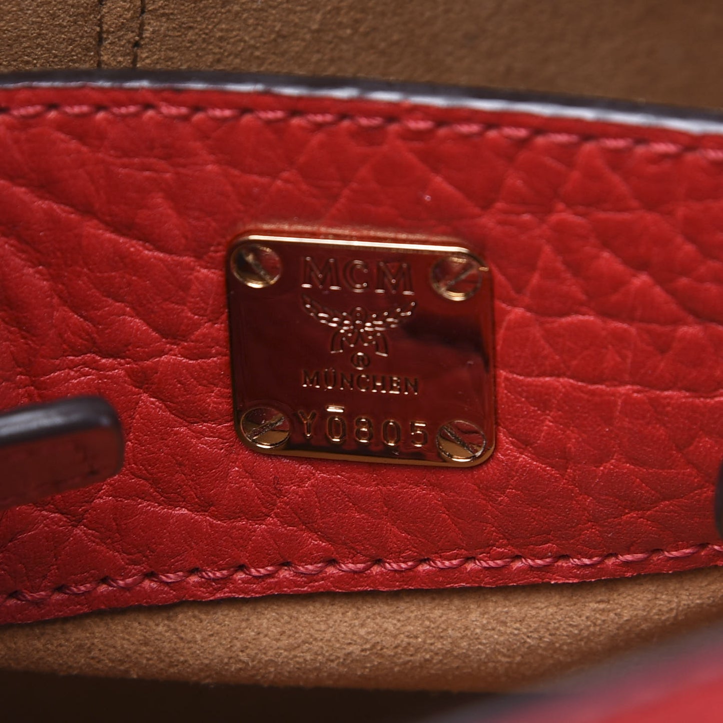 Calfskin Swarovski Crystal Ball Mini Milla Tote Ruby Red