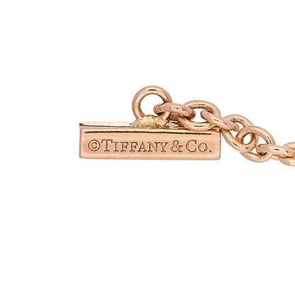 Tiffany 18K Rose Gold Diamond T Smile Bracelet 3 of 5