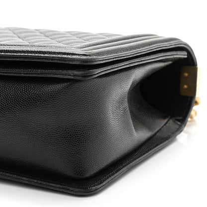 Chanel Caviar Quilted New Medium Boy Flap Black 10 of 14