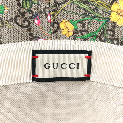 Gucci GG Supreme Monogram Flora Fedora Hat S White 5 of 8