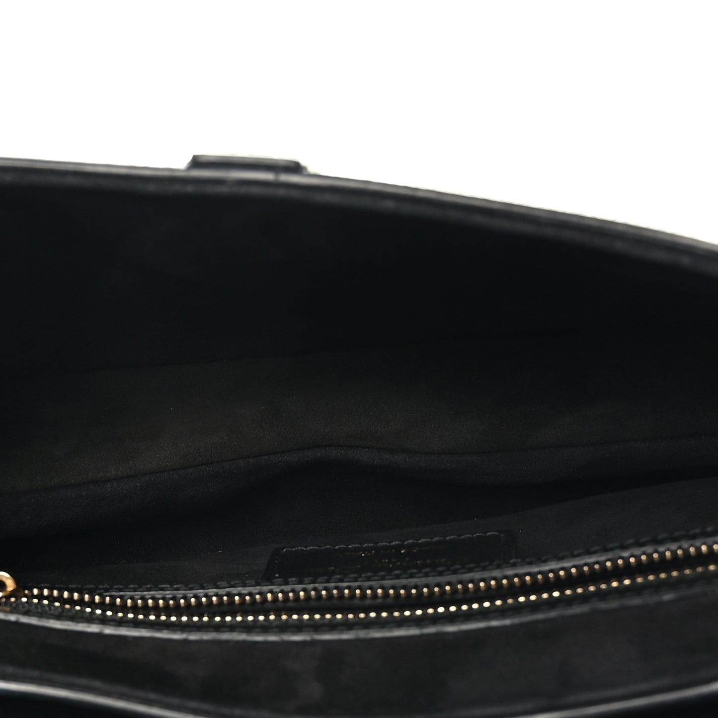 Grained Calfskin Saddle Bag Black