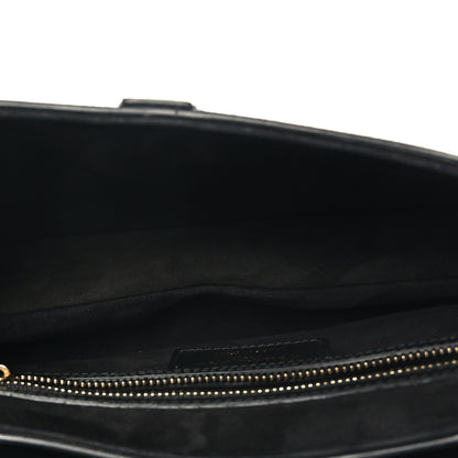 Christian Dior Grained Calfskin Saddle Bag Black 5 of 9
