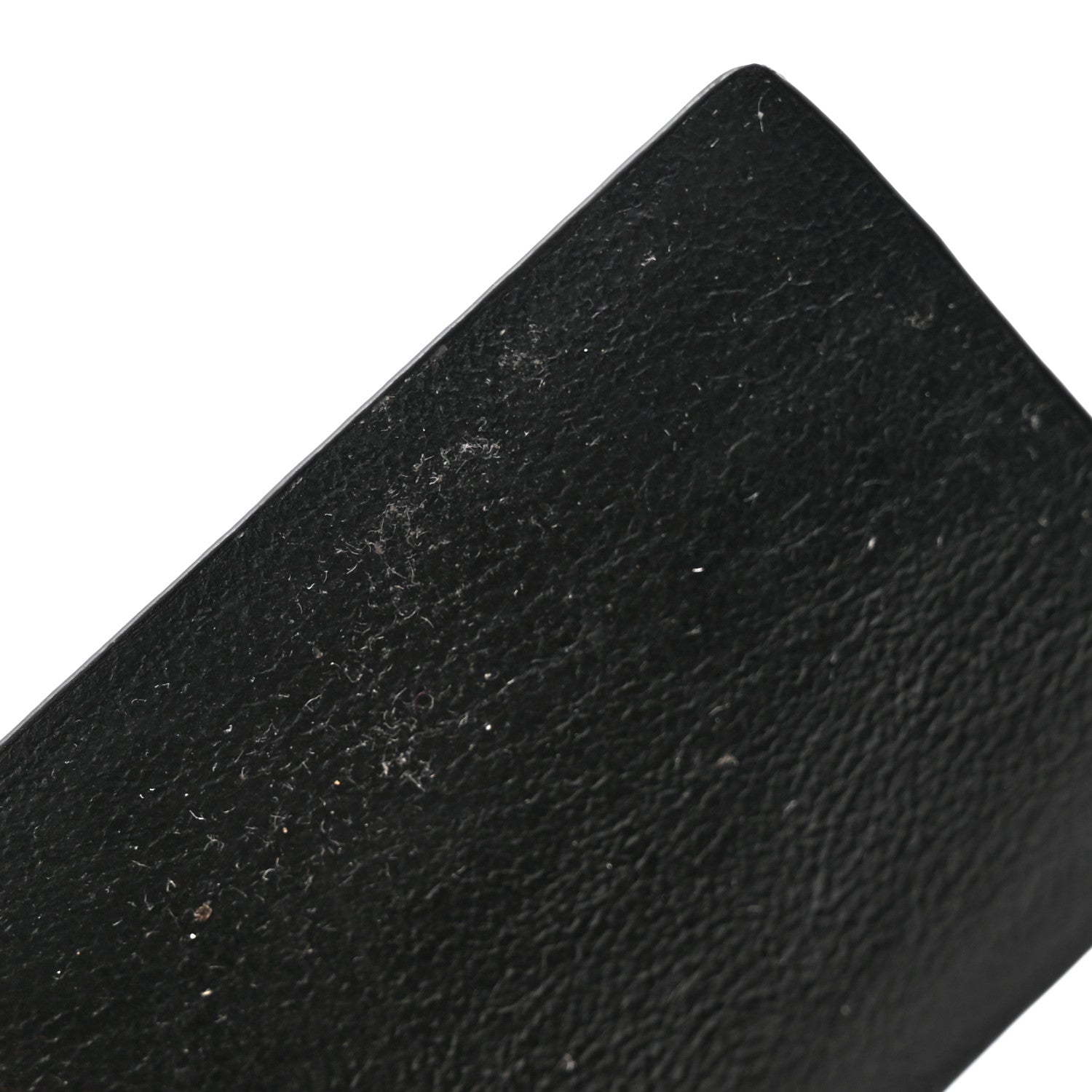 Saint Laurent Grain de Poudre Matelasse Cassandre Monogram Slim Key Case Black 10 of 12