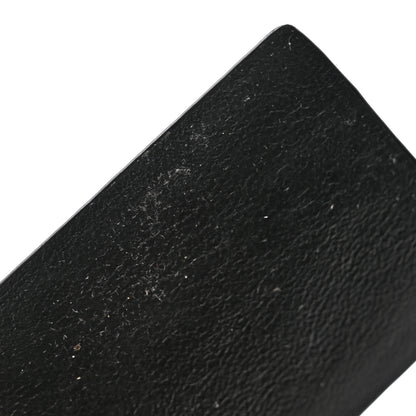 Saint Laurent Grain de Poudre Matelasse Cassandre Monogram Slim Key Case Black 10 of 12