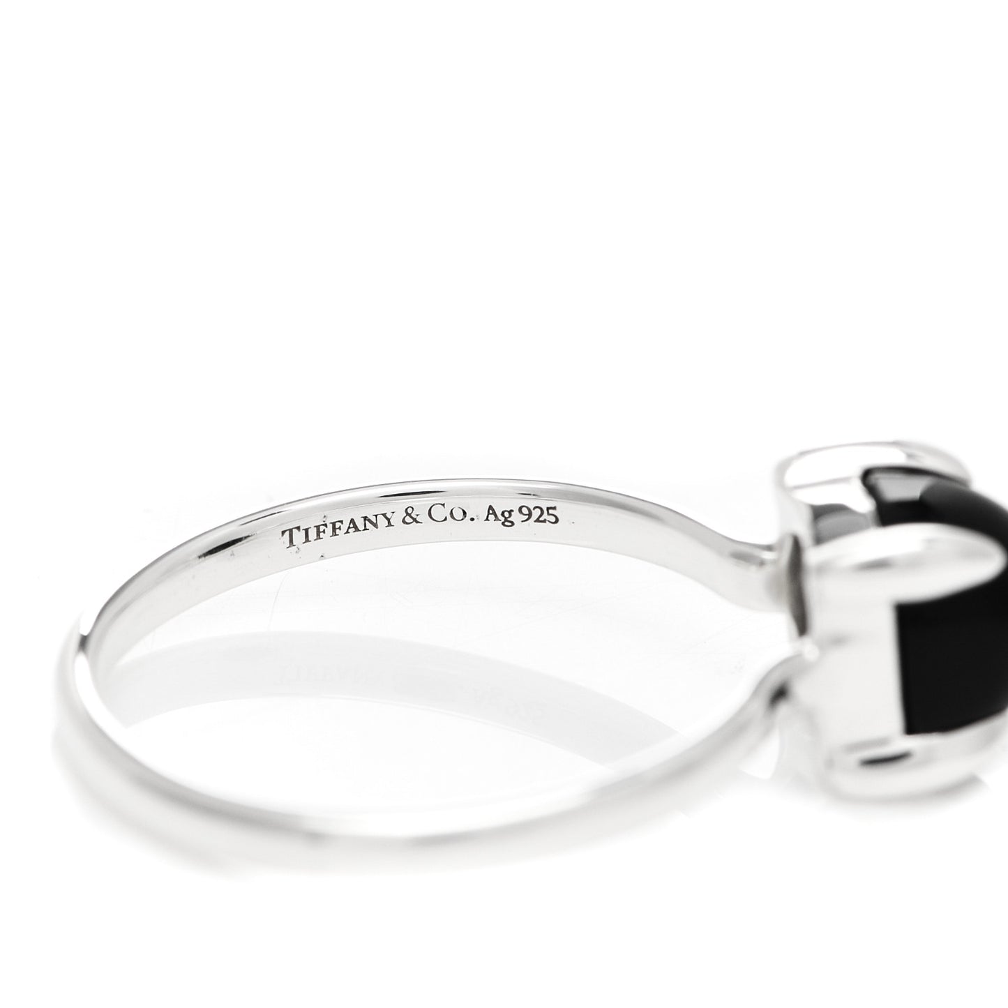 Sterling Silver Black Onyx Paloma Picasso Sugar Stacks Ring 54 7