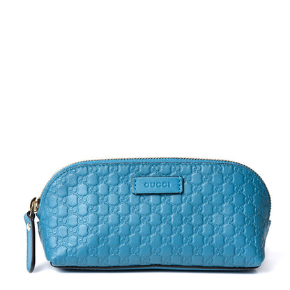 Gucci Soft Microguccissima Cosmetic Case Deep Cobalt 1 of 8