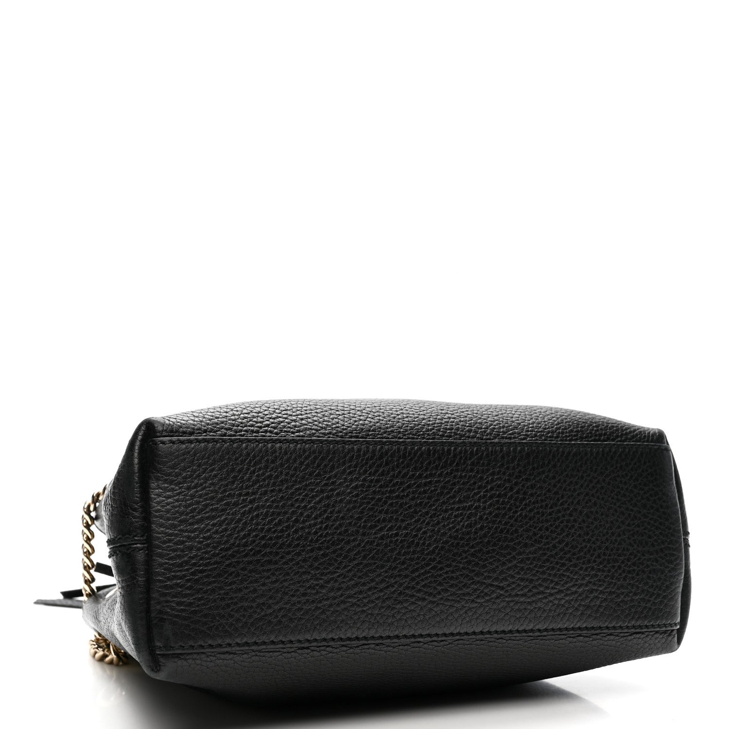 Gucci Pebbled Calfskin Small Soho Chain Shoulder Bag Black 4 of 14